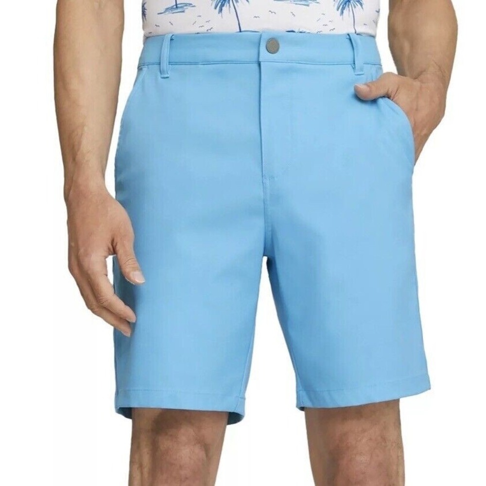 Puma Dealer Men's Golf Short Size 28 Light Blue 8" Inseam 537788-28 NWT
